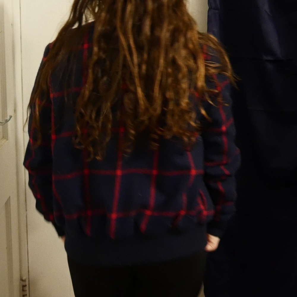 Plaid Bomber Jacket
